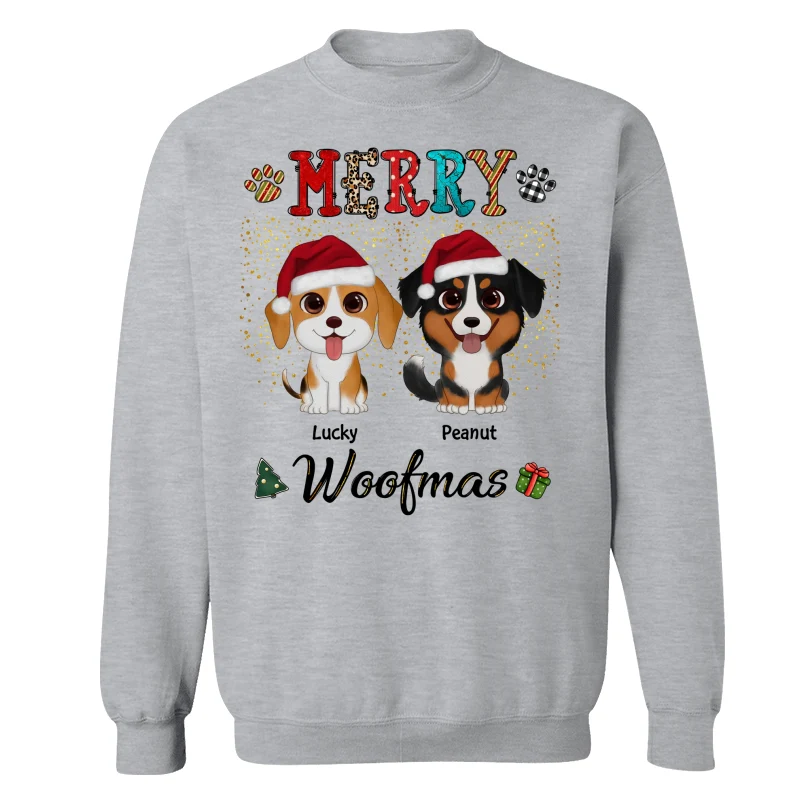 Merry Woofmas Colorful Christmas Pattern Personalized Shirt - Image 18
