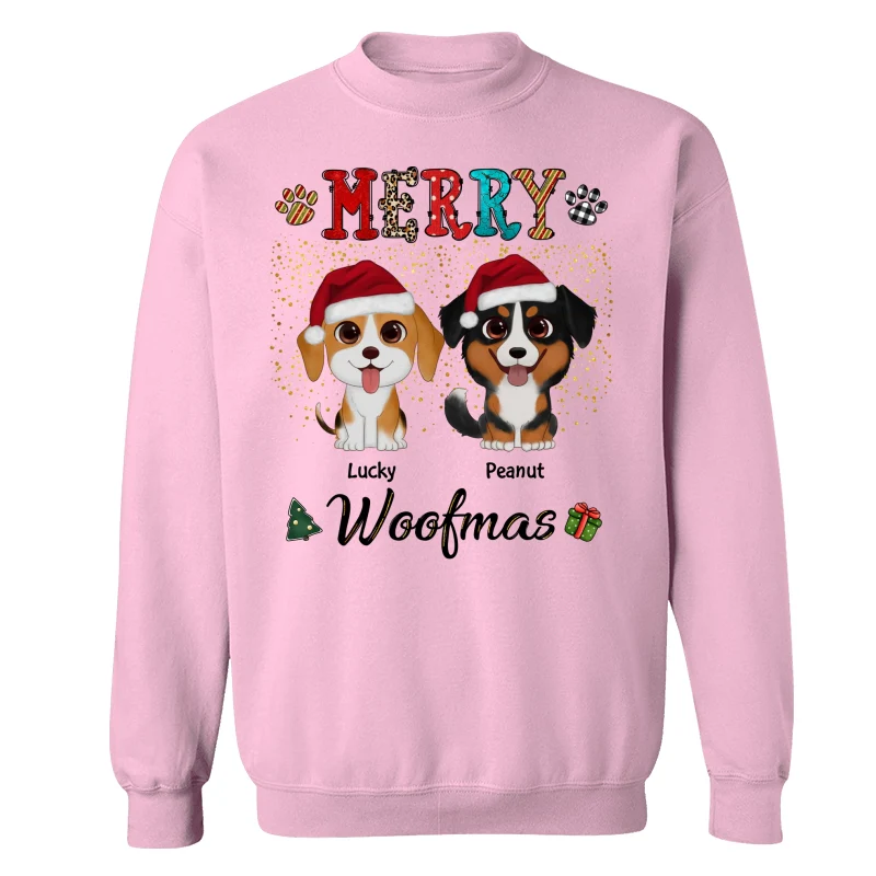 Merry Woofmas Colorful Christmas Pattern Personalized Shirt - Image 19