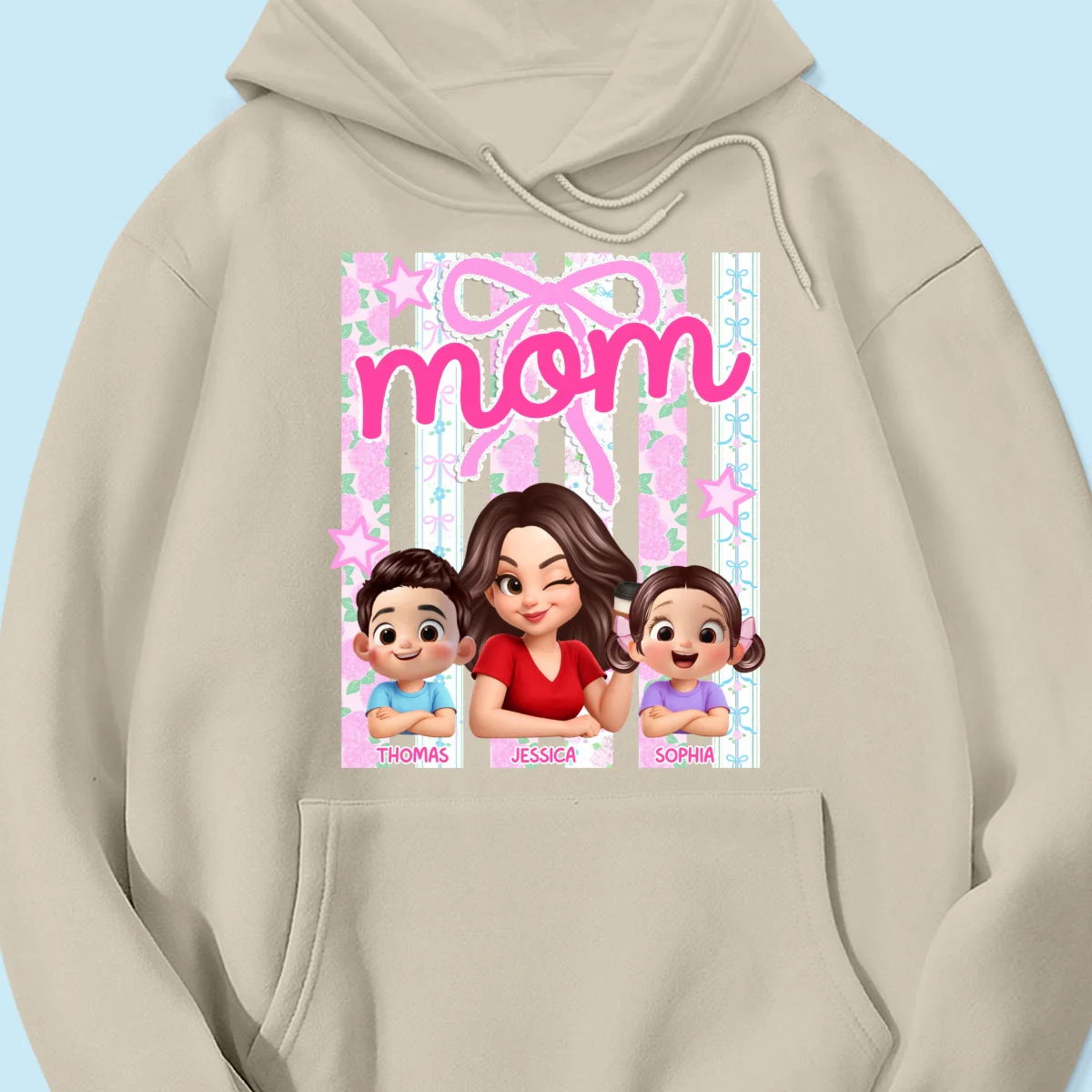 Mom Grandma Striped Coquette Floral - Personalized Shirt - Mother's Day Gift For Mom Grandma - Image 72
