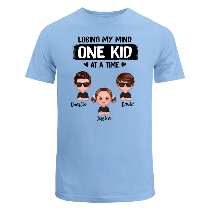 Mom Losing My Mind One Kid At A Time Doll Kids Personalized Shirt - Image 8