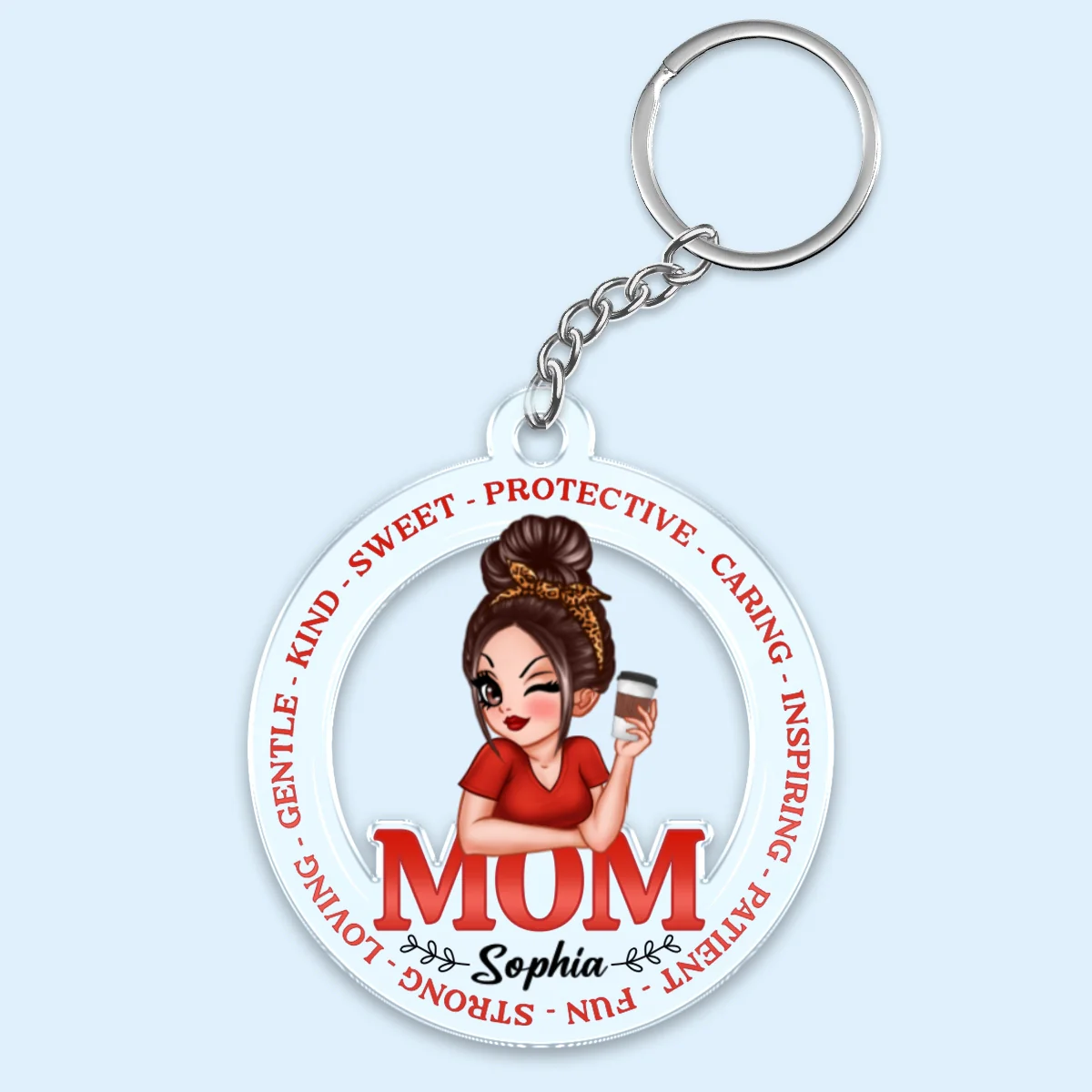 Mom Loving Personalized Acrylic Keychain - Image 7