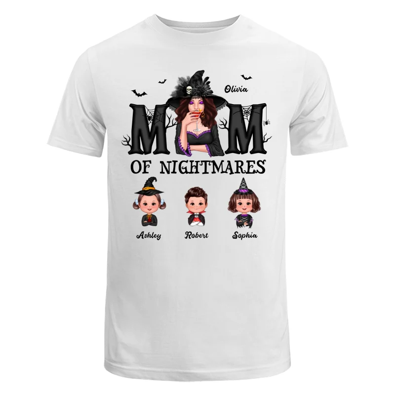 Mom Of Nightmare Halloween Personalized Shirt - Image 5