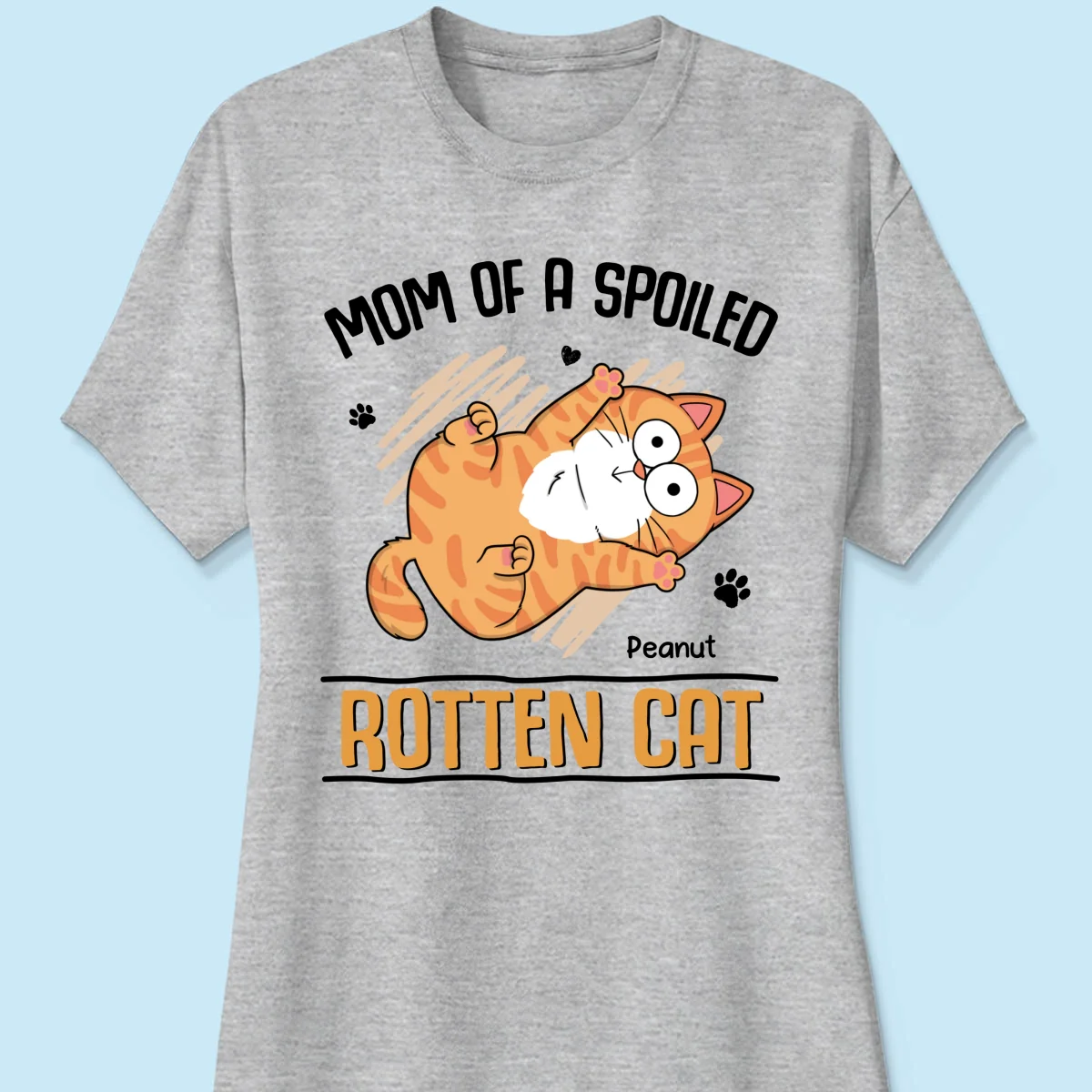 Mom Of Spoiled Rotten Cats Personalized Shirt - Image 11