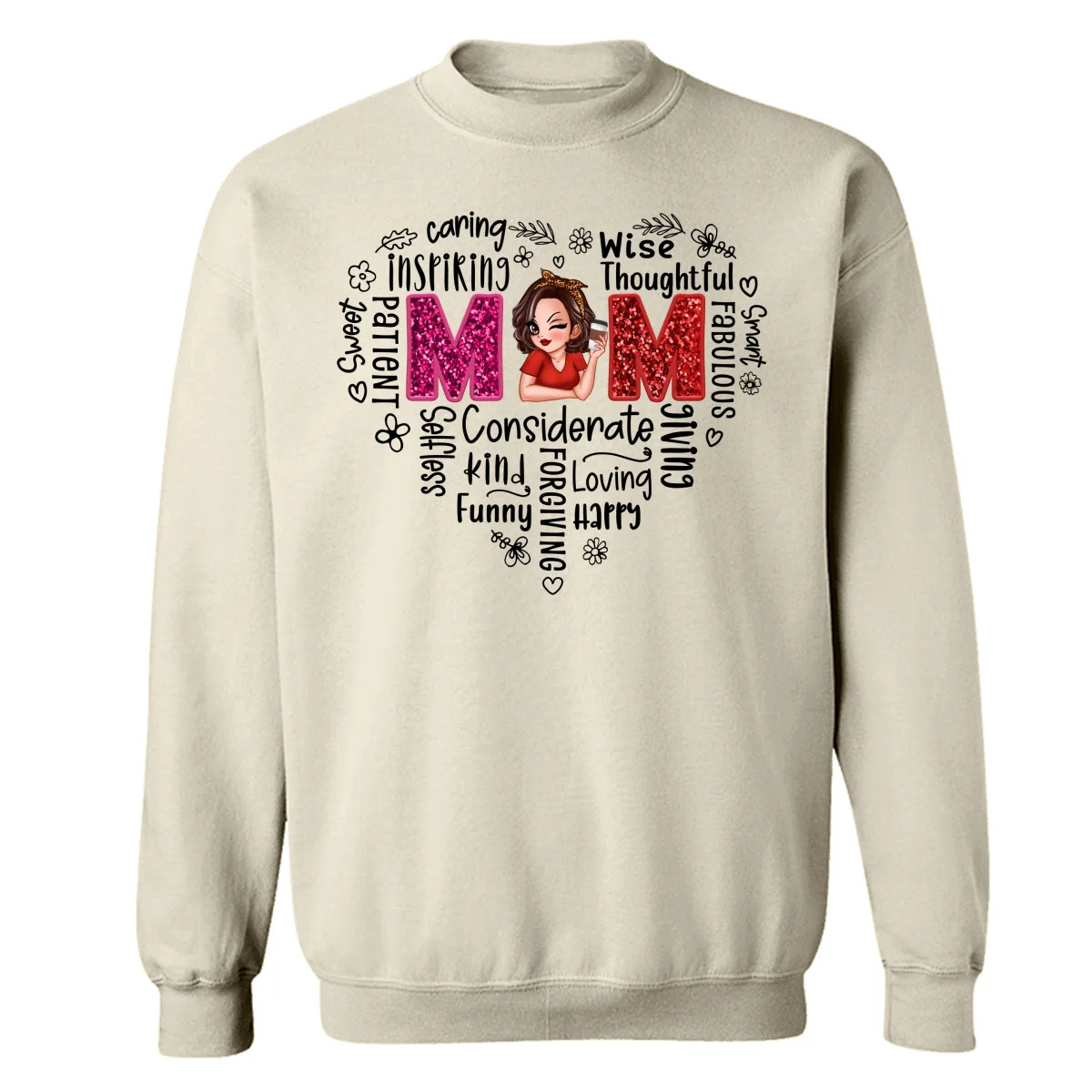 Mom Word Art Gift For Mom Personalized Shirt - Image 20