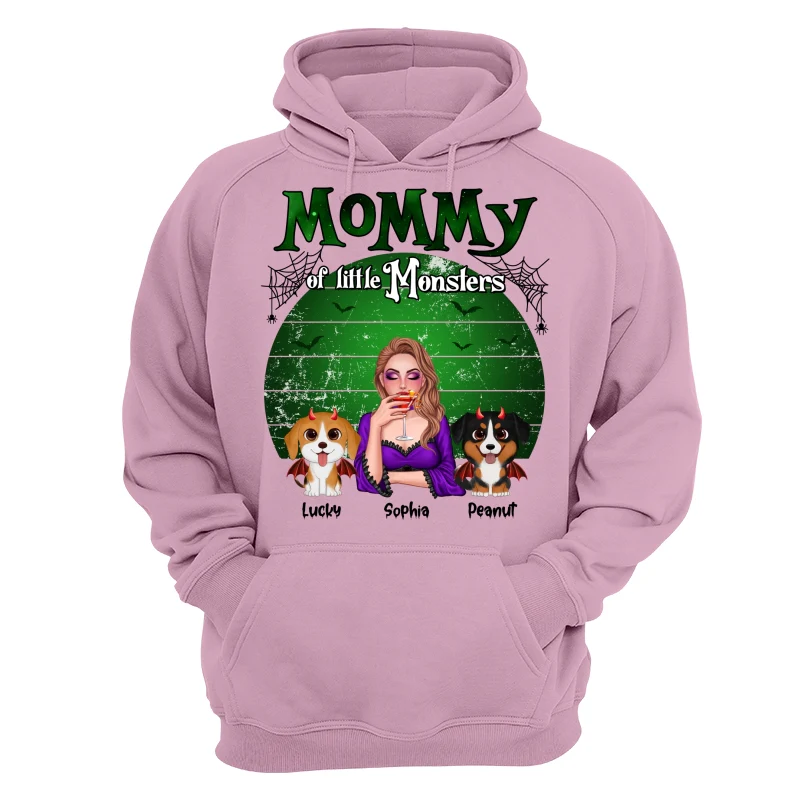 Mommy Of The Monsters Halloween Green Retro Personalized Shirt - Image 15