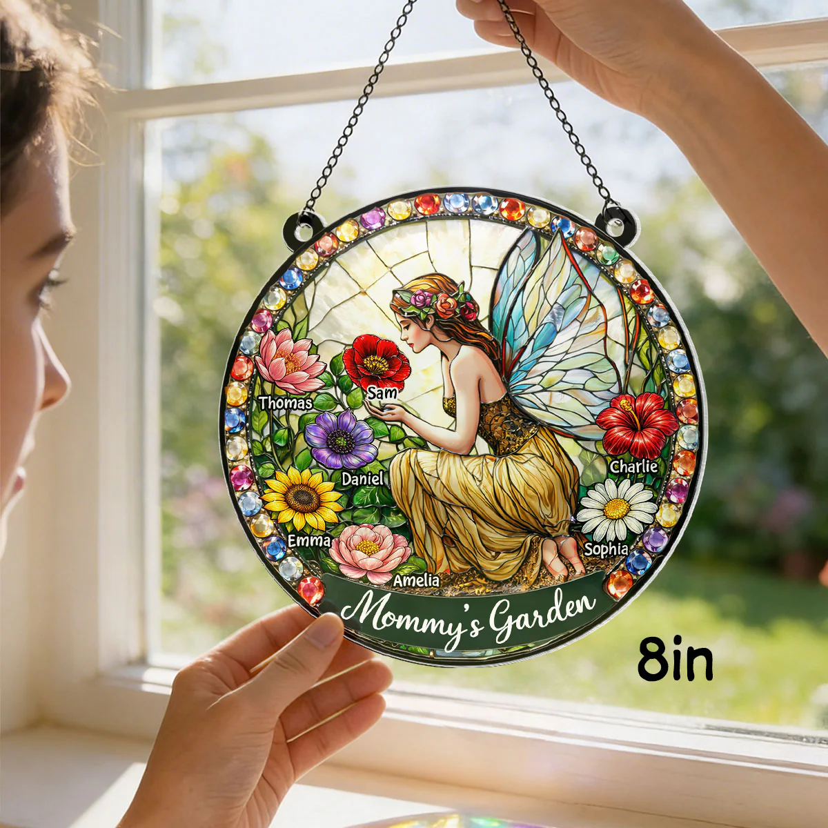Mommy's Fairy Garden - Personalized Suncatcher - Heartfelt Mother's Day Gift for Grandma, Mom - Image 2