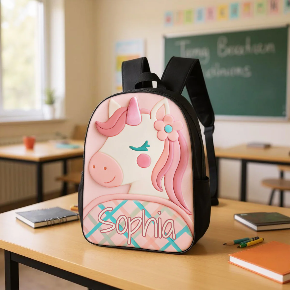 Monogram Animal Theme Personalized Kid Backpack, Back to School Backpack for Boys, Girls, 12 Different Designs - Image 10