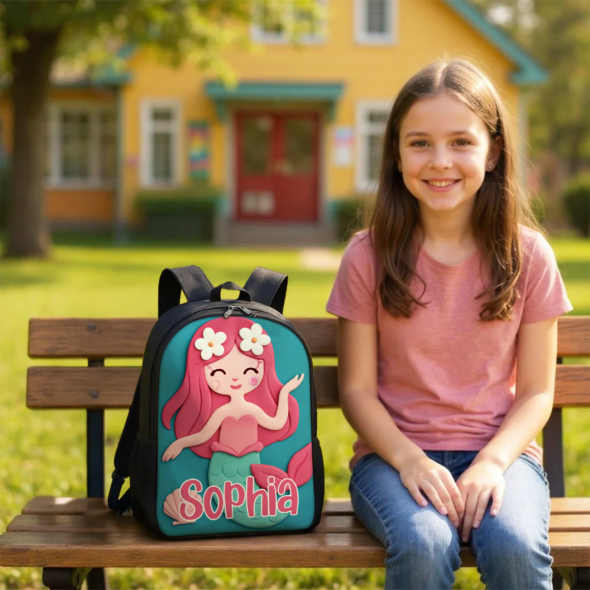 Monogram Animal Theme Personalized Kid Backpack, Back to School Backpack for Boys, Girls, 12 Different Designs - Image 11