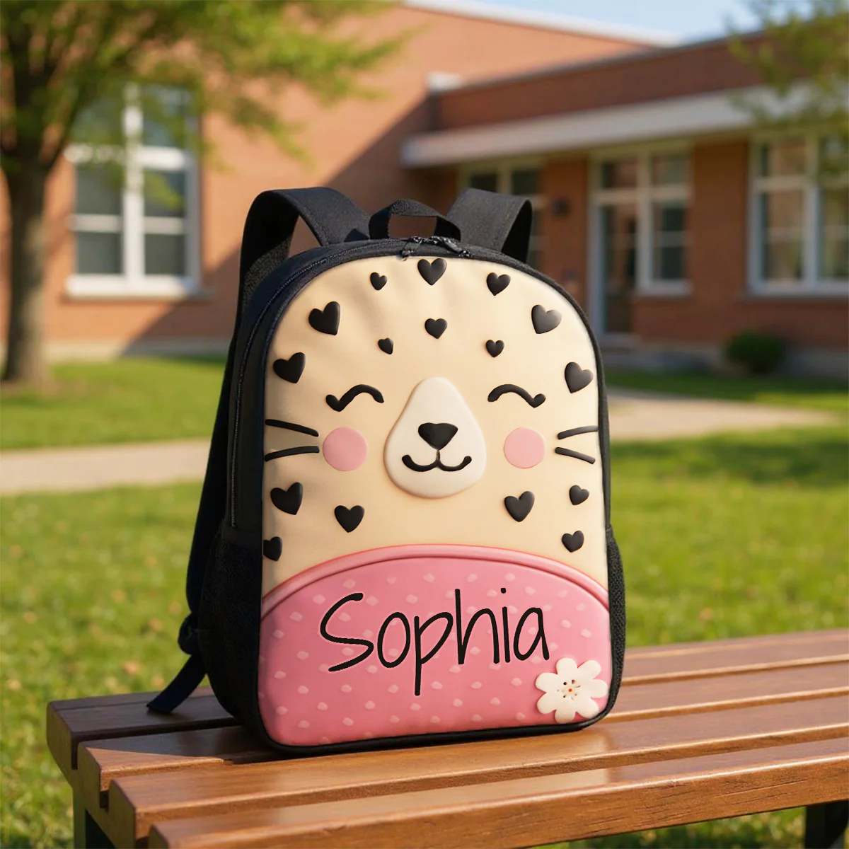 Monogram Animal Theme Personalized Kid Backpack, Back to School Backpack for Boys, Girls, 12 Different Designs - Image 12