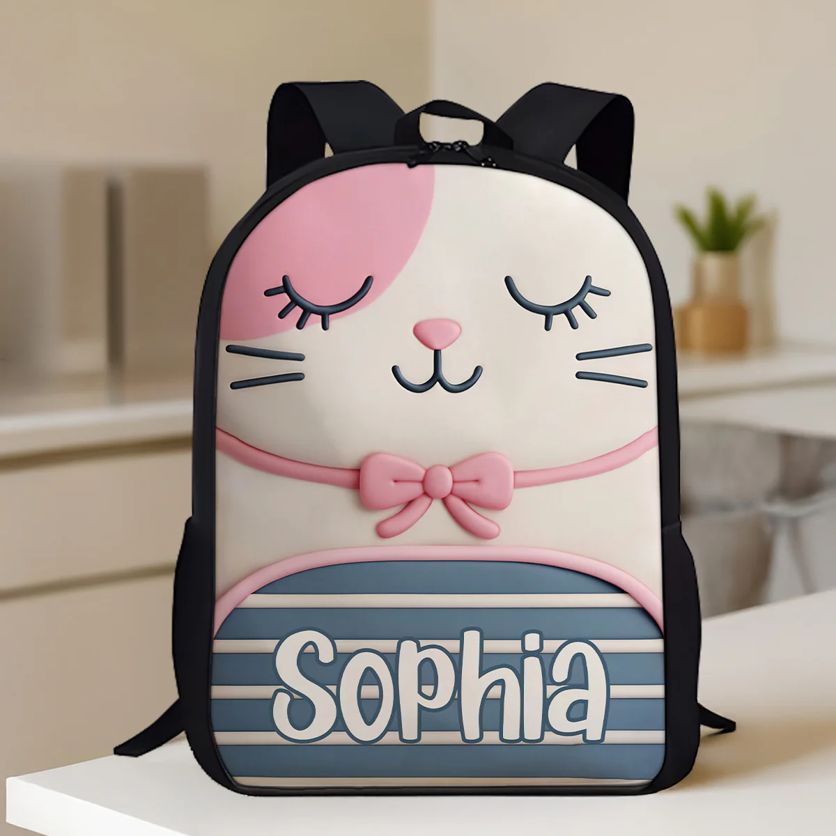 Monogram Animal Theme Personalized Kid Backpack, Back to School Backpack for Boys, Girls, 12 Different Designs - Image 2