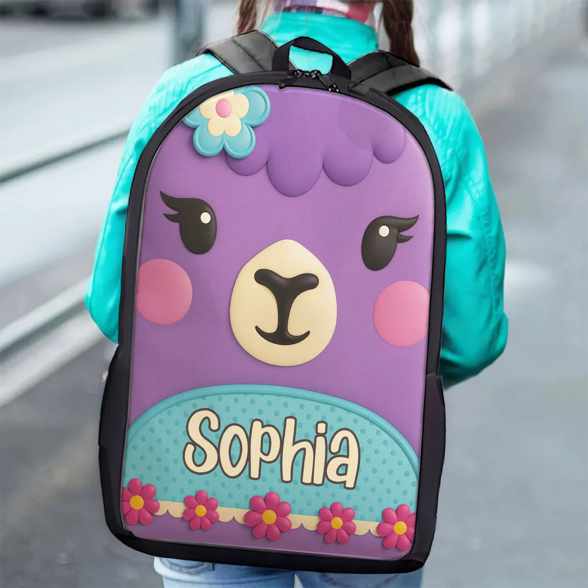 Monogram Animal Theme Personalized Kid Backpack, Back to School Backpack for Boys, Girls, 12 Different Designs - Image 3