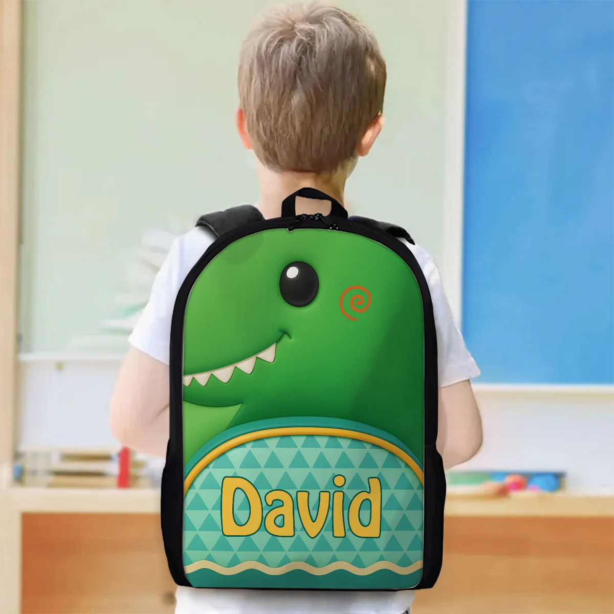 Monogram Animal Theme Personalized Kid Backpack, Back to School Backpack for Boys, Girls, 12 Different Designs - Image 4