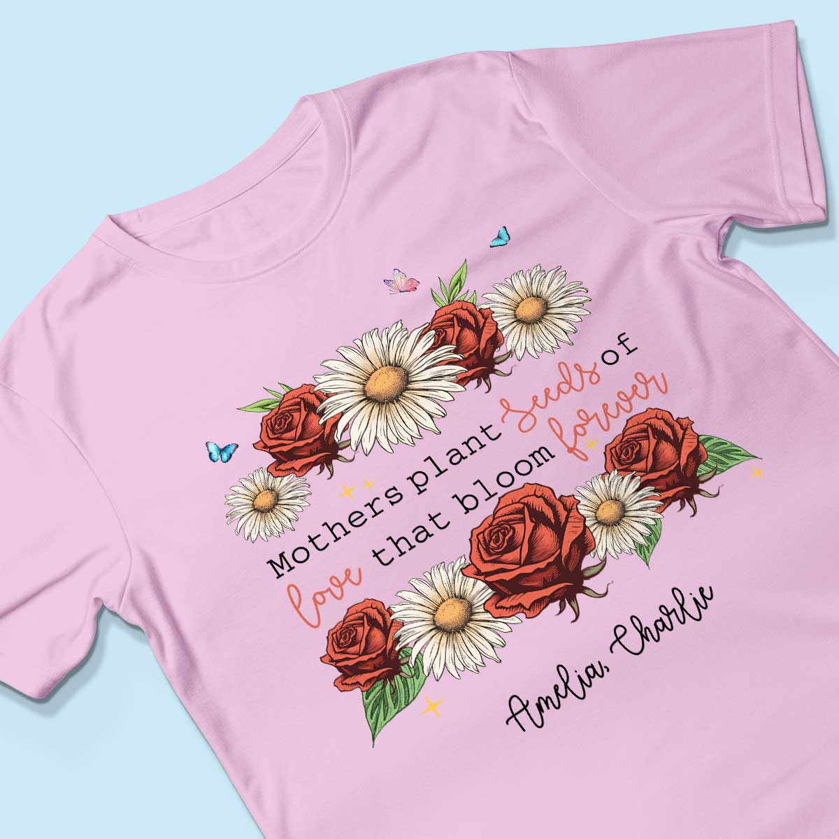 Mothers Plant Seed of Love Personalized Birth Month Shirt, Gift for Moms - Image 3