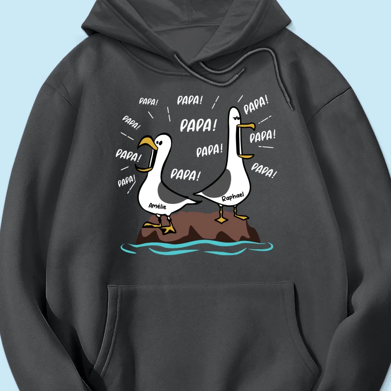 Mouettes Papa! Papa! Papa! – T-shirt Personnalisé – Cadeau Rigolo pour la Fête des Pères - Image 22