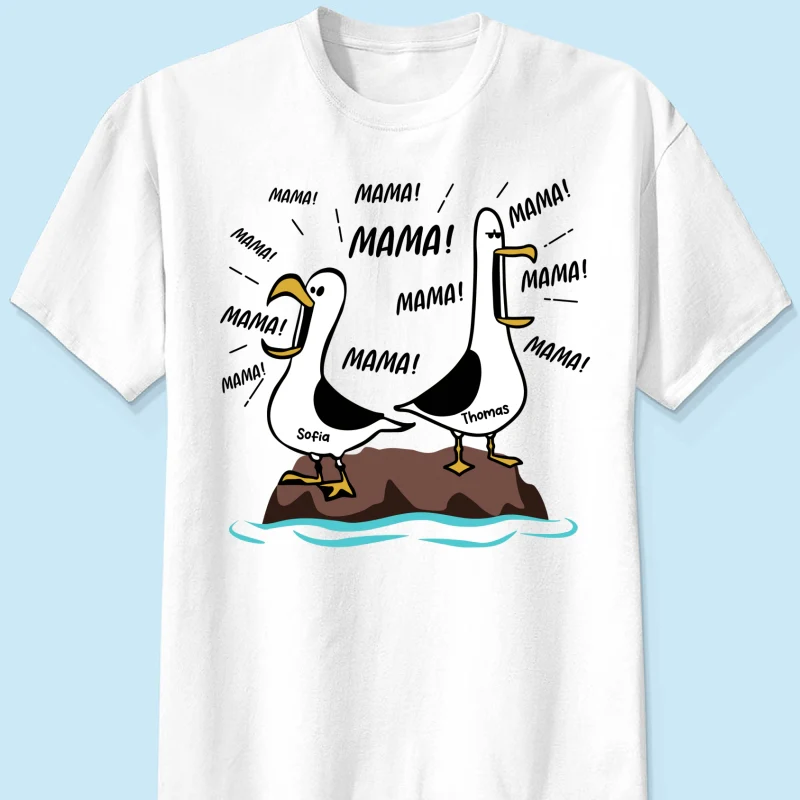 Möwen-Mama Mama! Mama! Mama! - Personalisiertes Shirt - Lustiges Muttertagsgeschenk für Mutter - Image 12