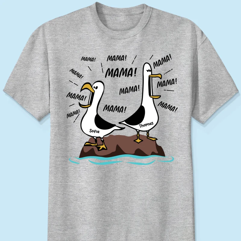 Möwen-Mama Mama! Mama! Mama! - Personalisiertes Shirt - Lustiges Muttertagsgeschenk für Mutter - Image 13