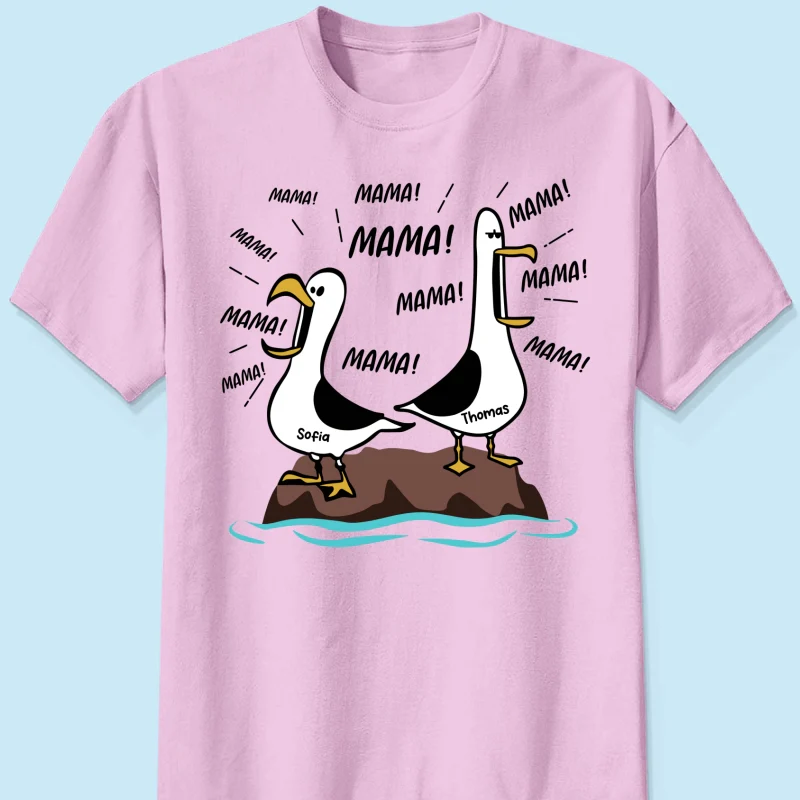 Möwen-Mama Mama! Mama! Mama! - Personalisiertes Shirt - Lustiges Muttertagsgeschenk für Mutter - Image 14
