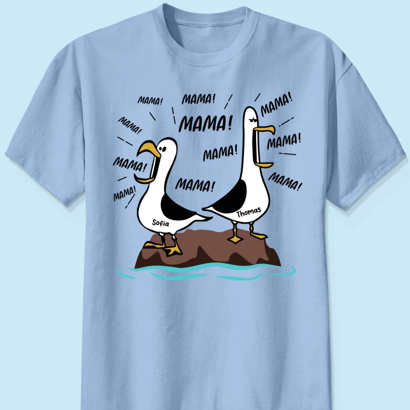 Möwen-Mama Mama! Mama! Mama! - Personalisiertes Shirt - Lustiges Muttertagsgeschenk für Mutter - Image 15
