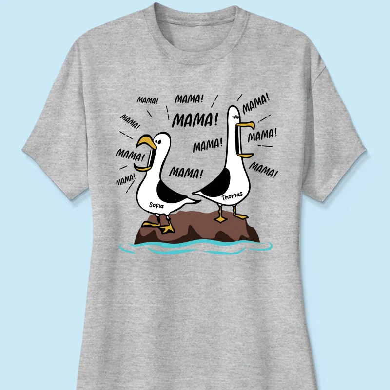 Möwen-Mama Mama! Mama! Mama! - Personalisiertes Shirt - Lustiges Muttertagsgeschenk für Mutter - Image 17