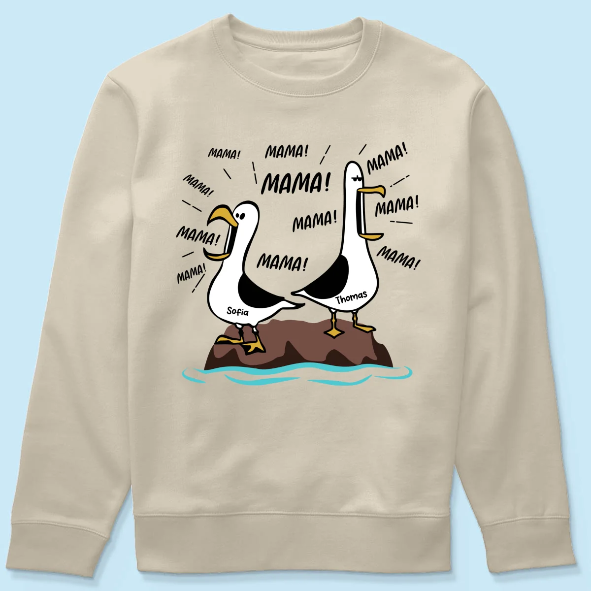Möwen-Mama Mama! Mama! Mama! - Personalisiertes Shirt - Lustiges Muttertagsgeschenk für Mutter - Image 28