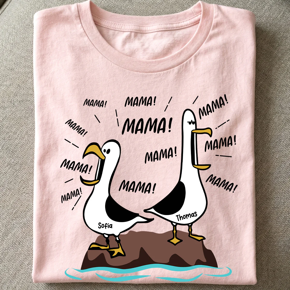 Möwen-Mama Mama! Mama! Mama! - Personalisiertes Shirt - Lustiges Muttertagsgeschenk für Mutter - Image 6