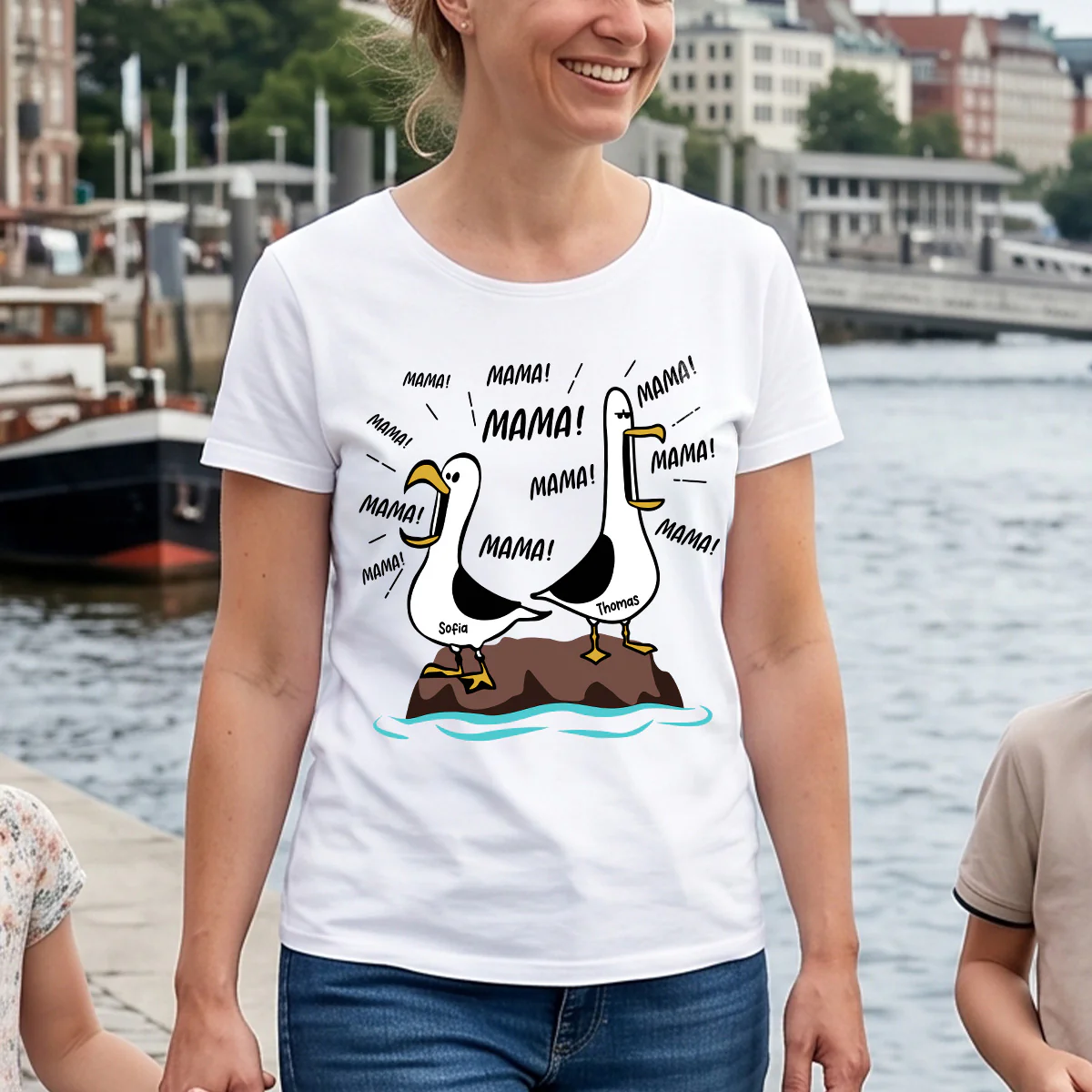 Möwen-Mama Mama! Mama! Mama! - Personalisiertes Shirt - Lustiges Muttertagsgeschenk für Mutter - Image 9