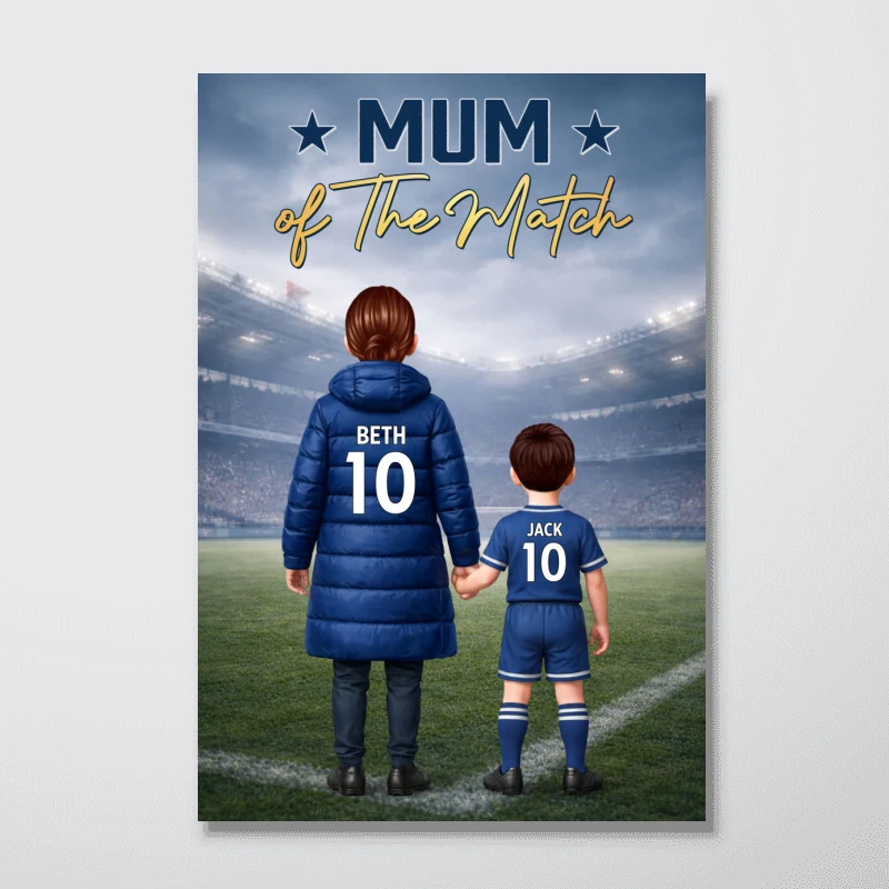 Mum Of The Match Football - Personalised Poster - Gift For Mum - Image 10