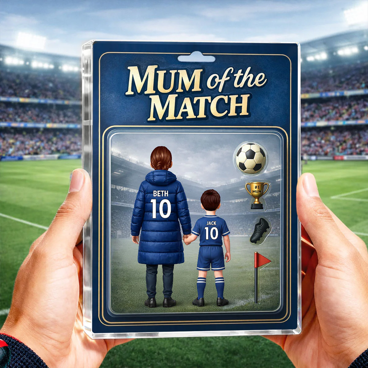 Mum Of The Match - Personalised Acrylic Block Plaque - Gift For Mum - Image 5