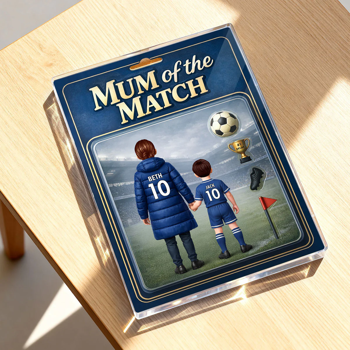Mum Of The Match - Personalised Acrylic Block Plaque - Gift For Mum - Image 6