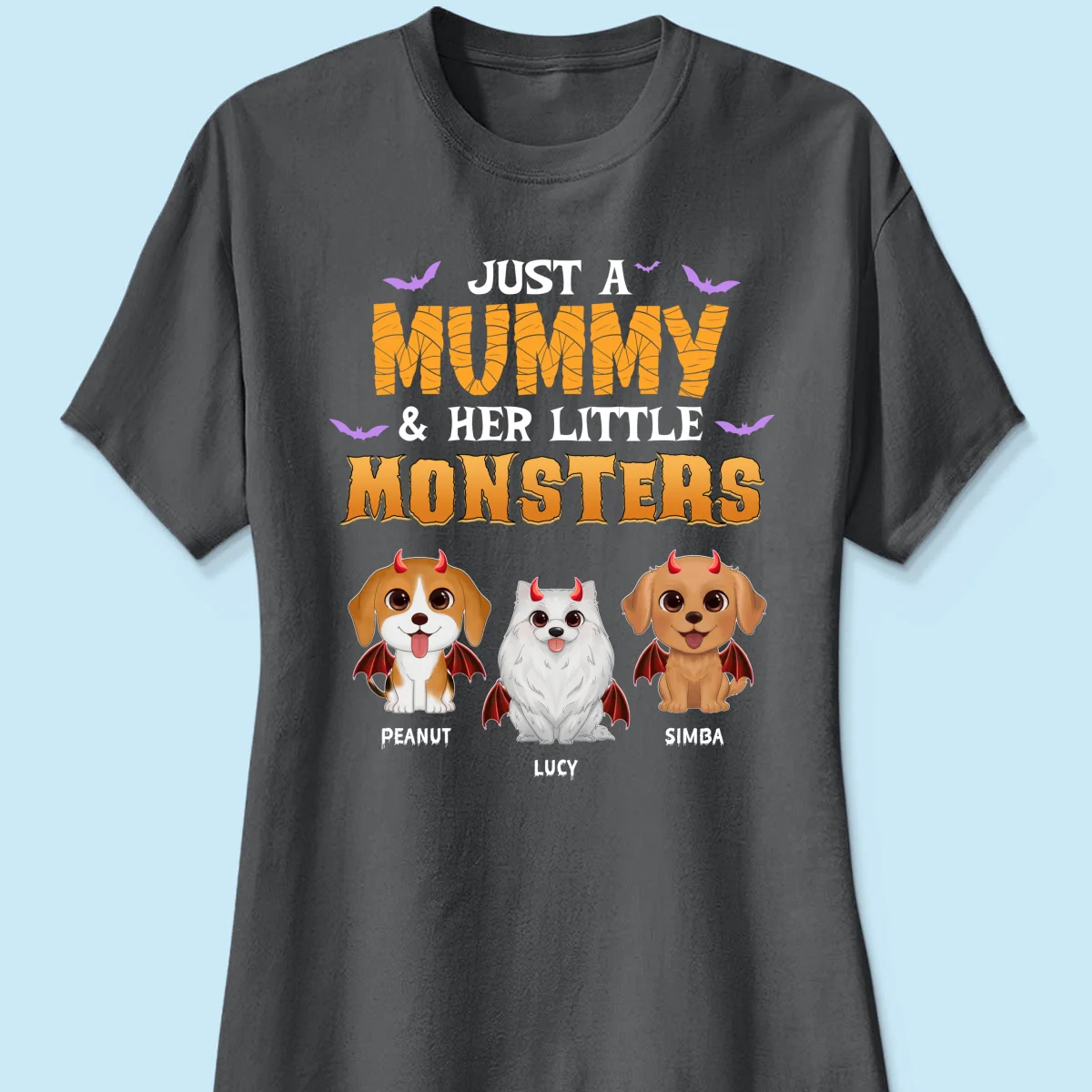 Mummy And Little Monsters Dogs Halloween Personalized Shirt - Image 10