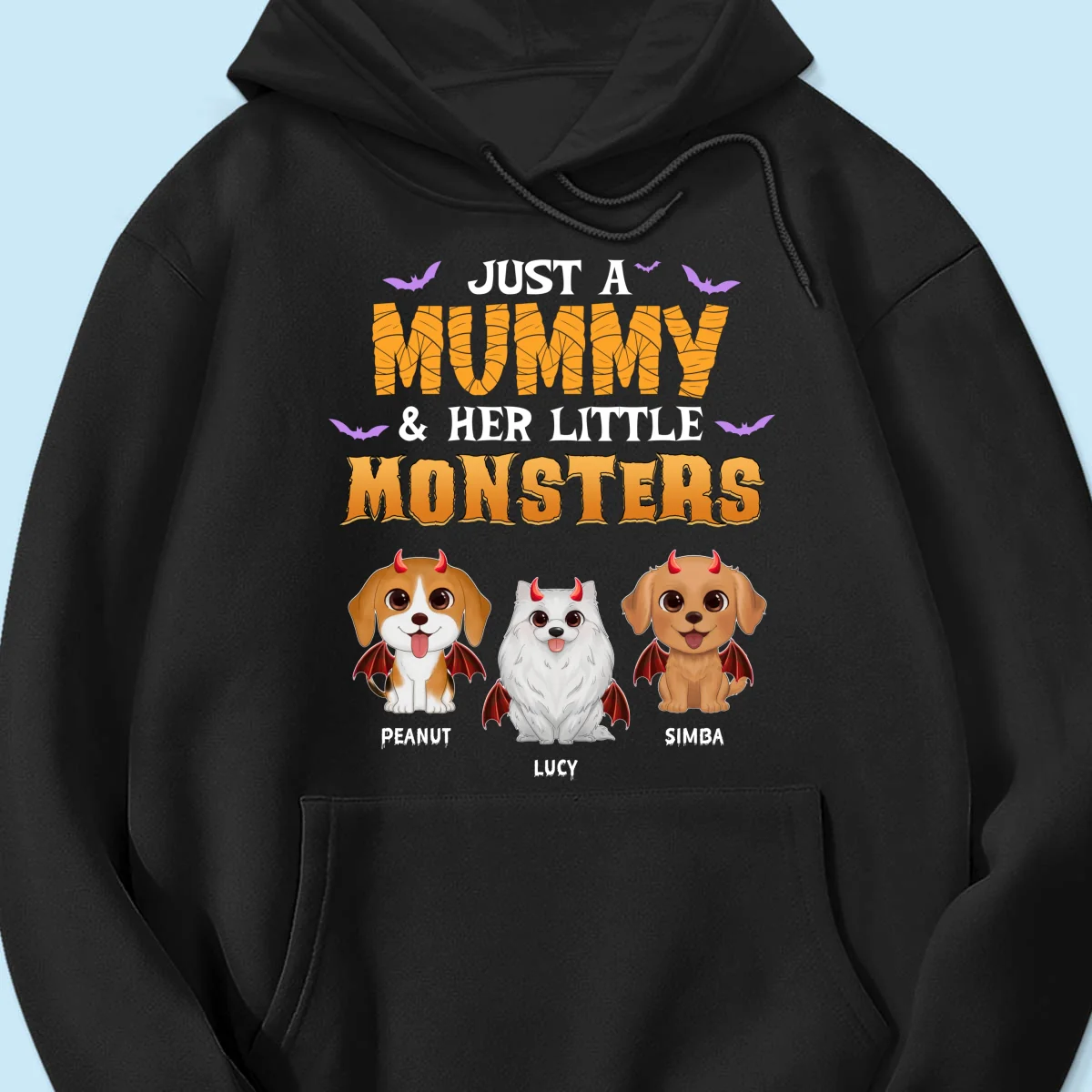 Mummy And Little Monsters Dogs Halloween Personalized Shirt - Image 11