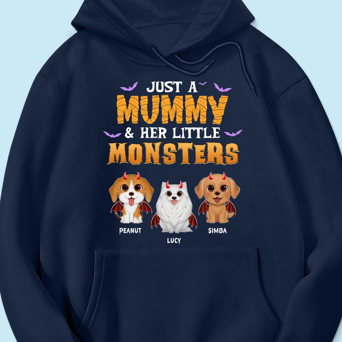 Mummy And Little Monsters Dogs Halloween Personalized Shirt - Image 12