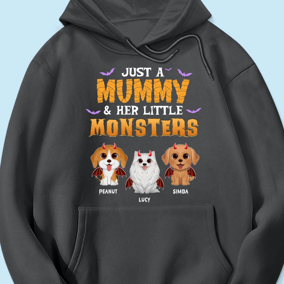 Mummy And Little Monsters Dogs Halloween Personalized Shirt - Image 13