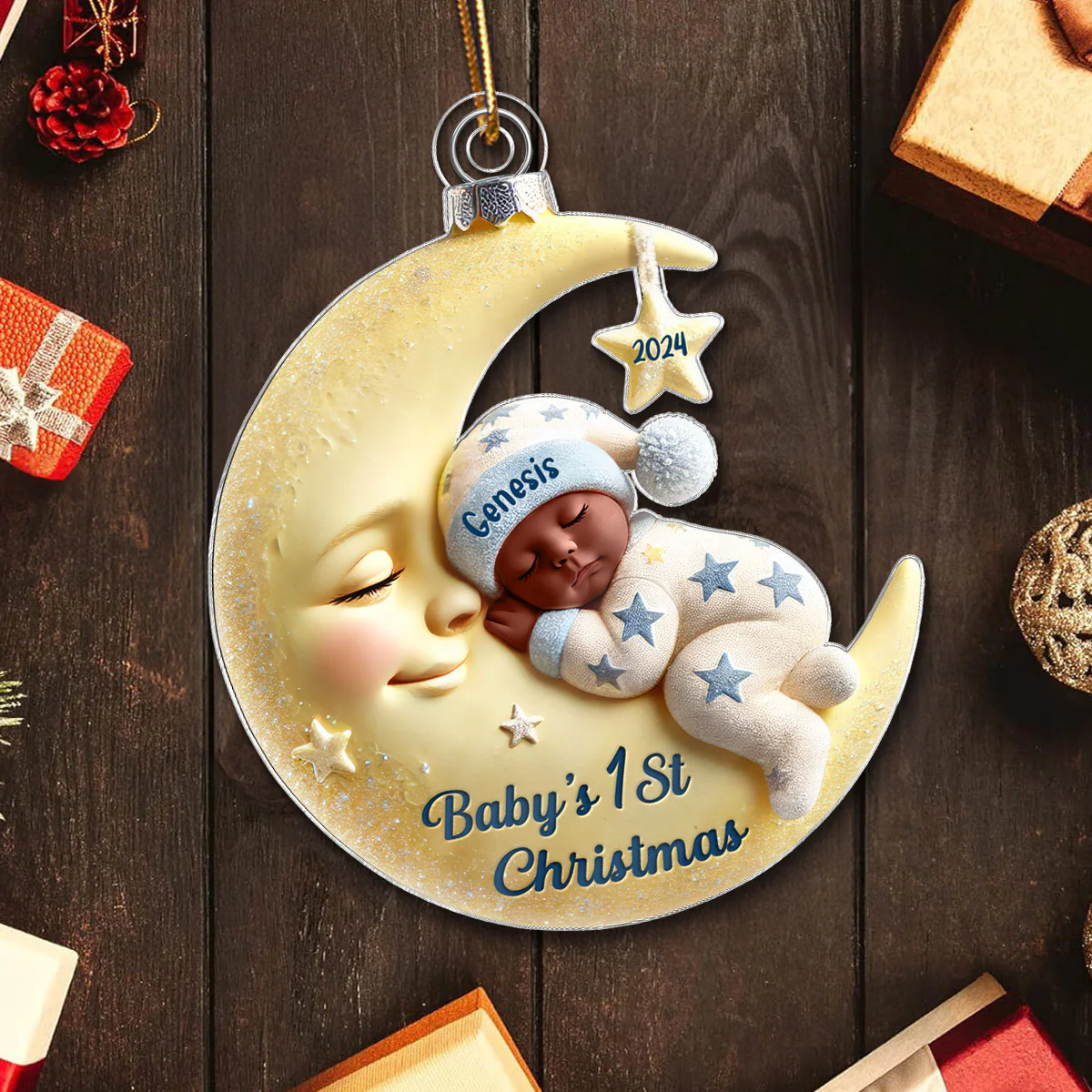 My First Christmas As Big Sister Big Brother - Personalized Acrylic Ornament - Proud New Big Siblings Gift - Image 7