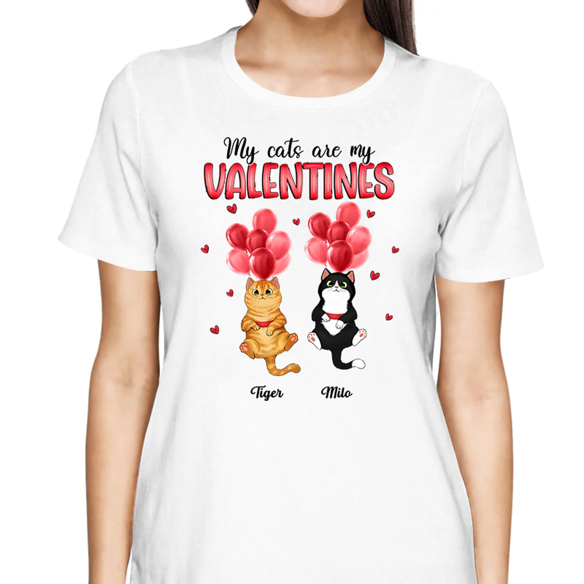 My Cat My Fluffy Cat Balloon Personalized Shirt - Image 2