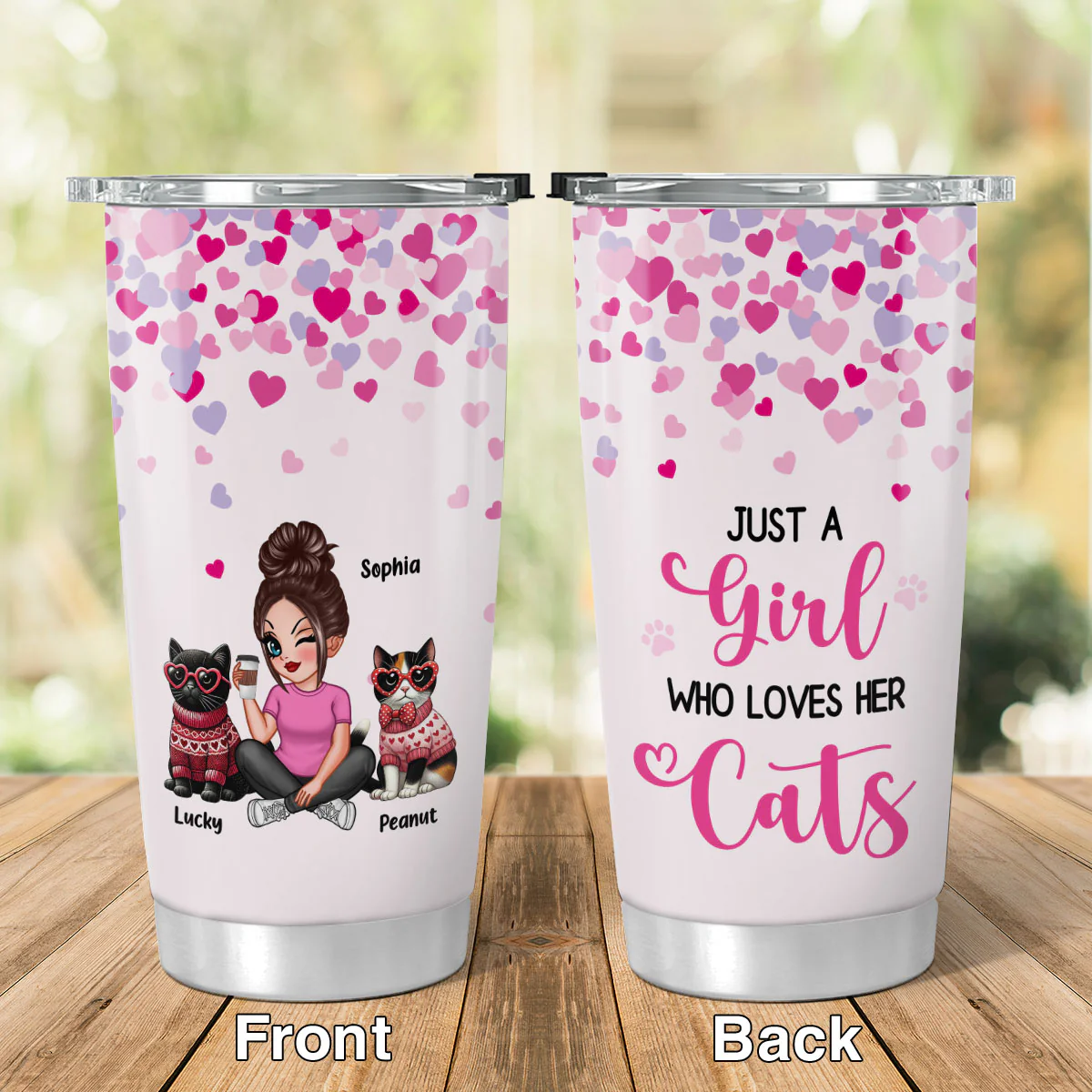 My Cats Are My Personalized Cat Mom Tumbler