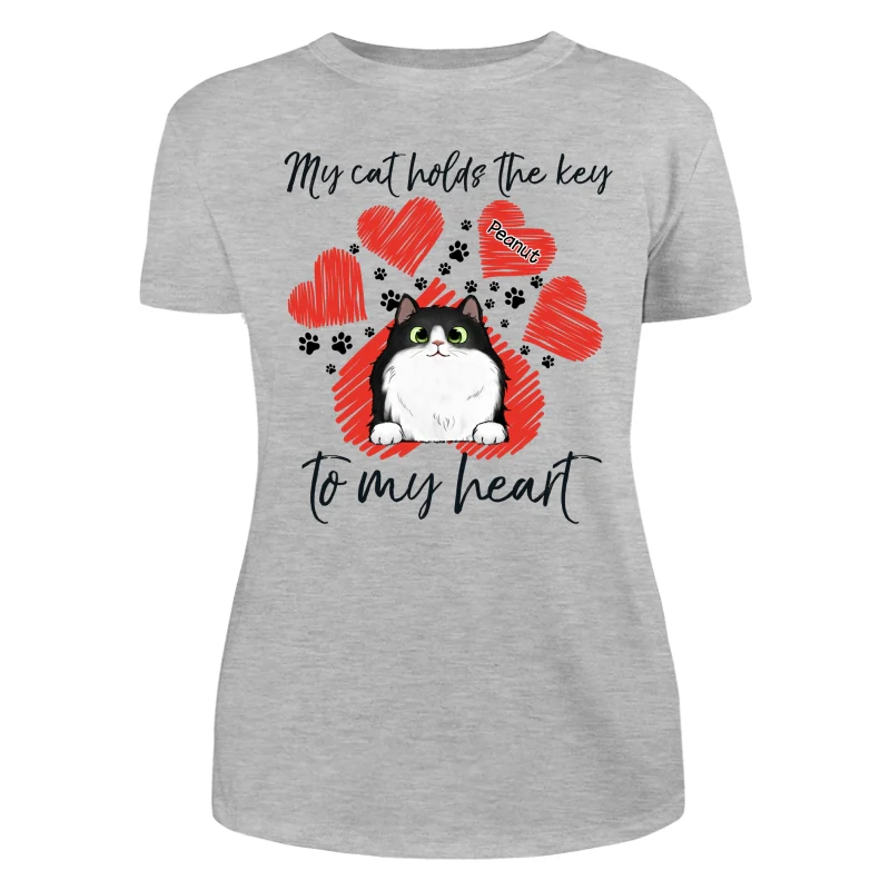 My Cats Hold The Key To My Heart Personalized Shirt - Image 10