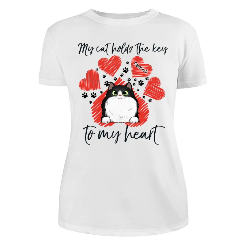 My Cats Hold The Key To My Heart Personalized Shirt - Image 9