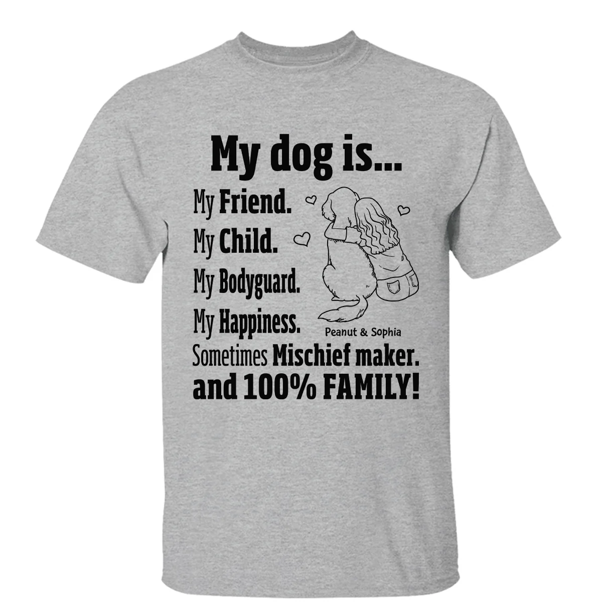 My Dog Is My Family Gift For Dog Mom Personalized Shirt