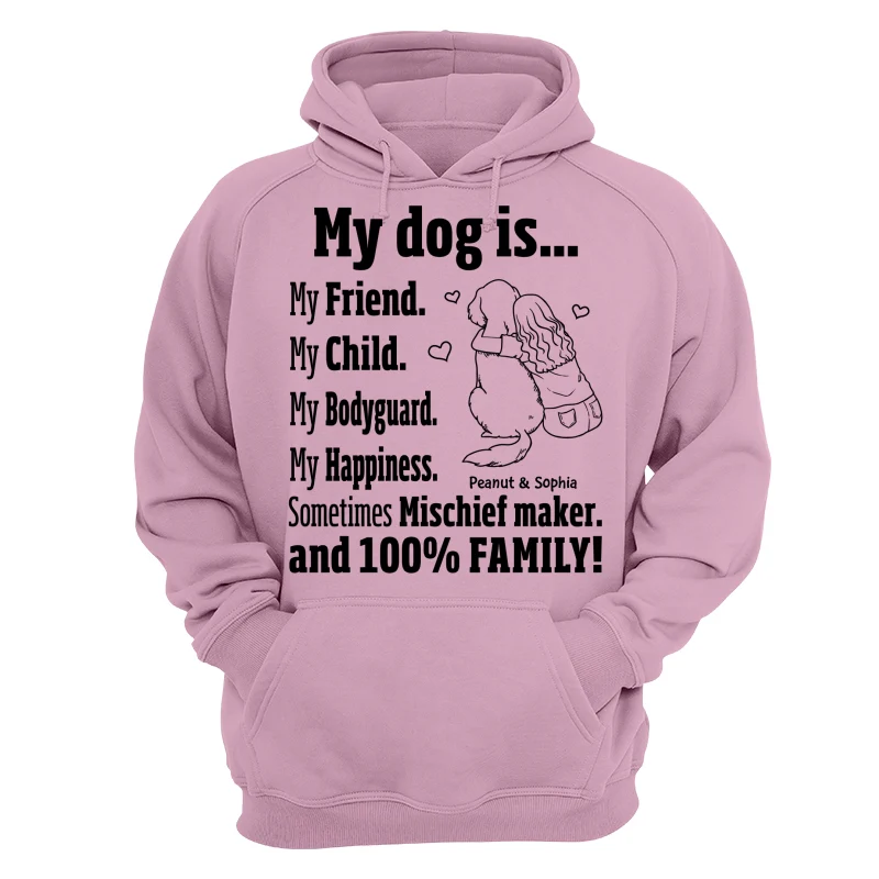 My Dog Is My Family Gift For Dog Mom Personalized Shirt - Image 15