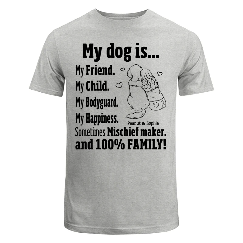 My Dog Is My Family Gift For Dog Mom Personalized Shirt - Image 5