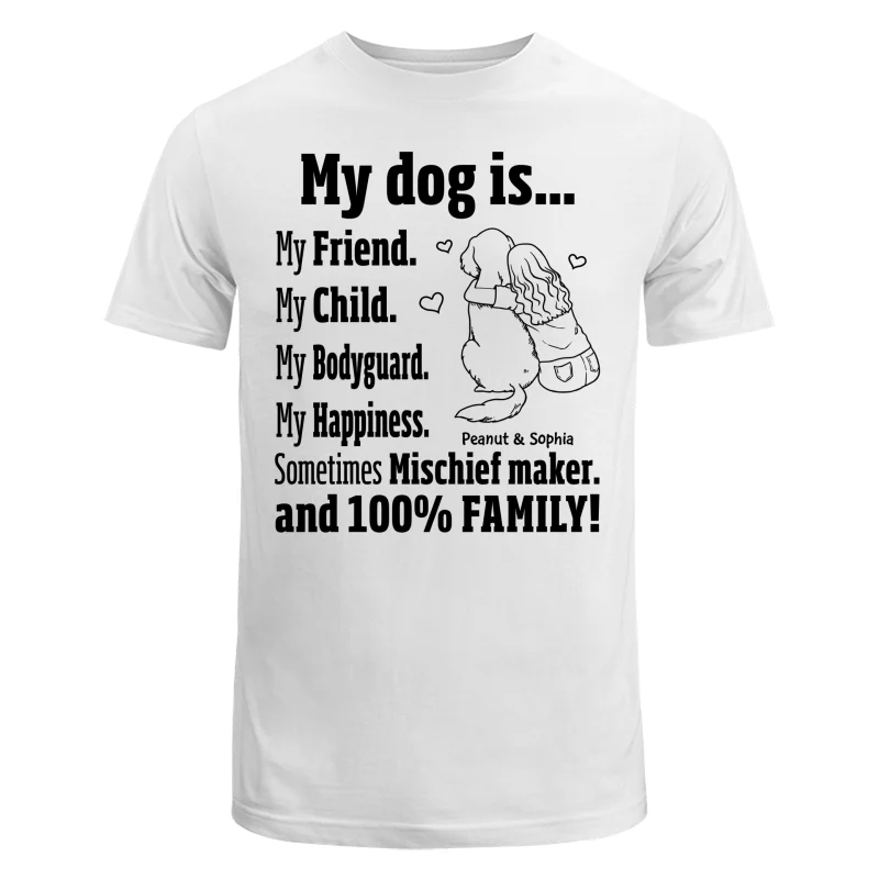 My Dog Is My Family Gift For Dog Mom Personalized Shirt - Image 6