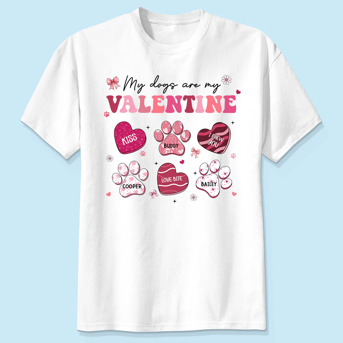 My Dogs Cats Are My Coquette Paw Gift For Pet Lover Personalized Shirt