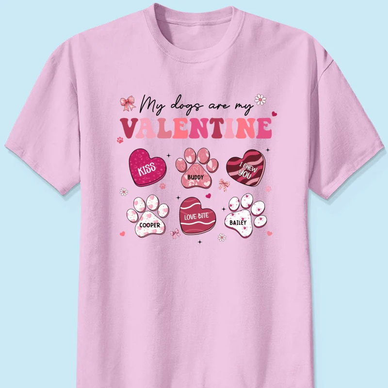 My Dogs Cats Are My Coquette Paw Gift For Pet Lover Personalized Shirt - Image 10