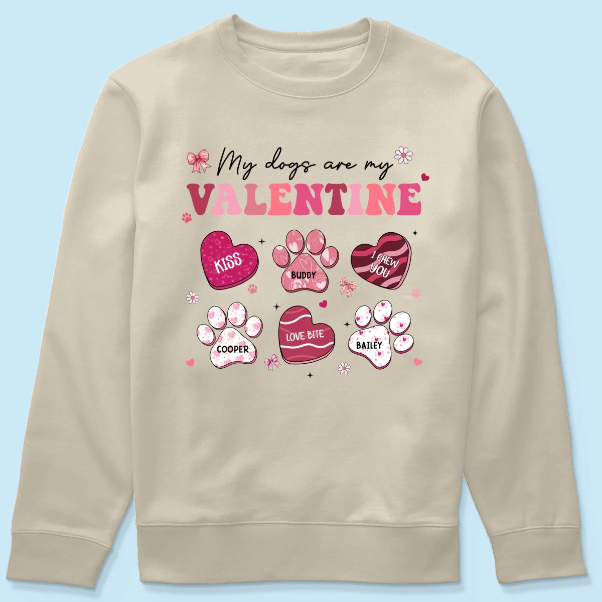 My Dogs Cats Are My Coquette Paw Gift For Pet Lover Personalized Shirt - Image 20