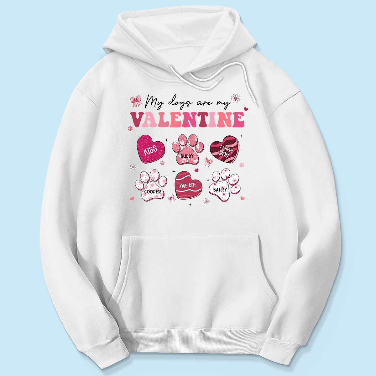 My Dogs Cats Are My Coquette Paw Gift For Pet Lover Personalized Shirt - Image 5