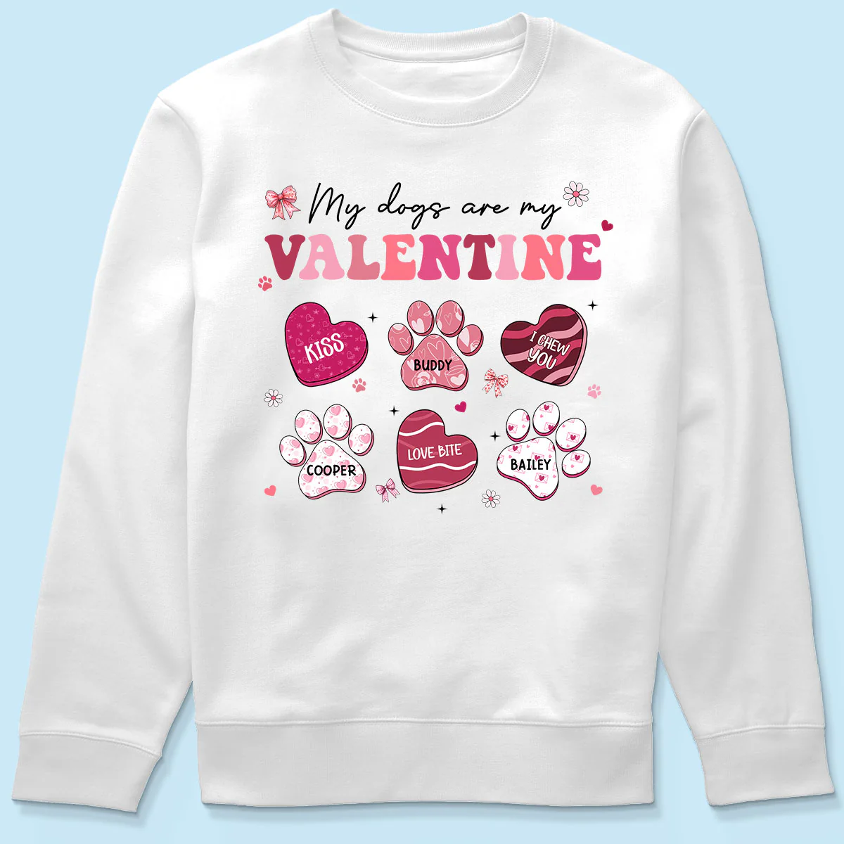 My Dogs Cats Are My Coquette Paw Gift For Pet Lover Personalized Shirt - Image 6