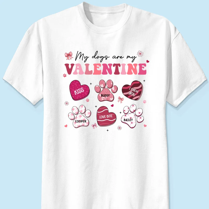 My Dogs Cats Are My Coquette Paw Gift For Pet Lover Personalized Shirt - Image 7