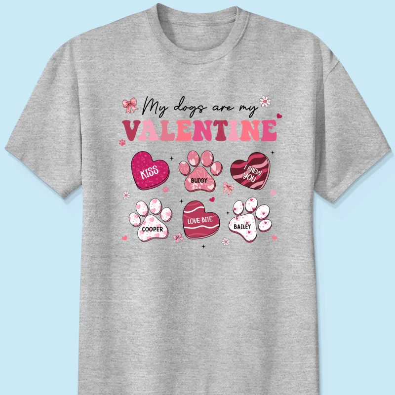 My Dogs Cats Are My Coquette Paw Gift For Pet Lover Personalized Shirt - Image 8
