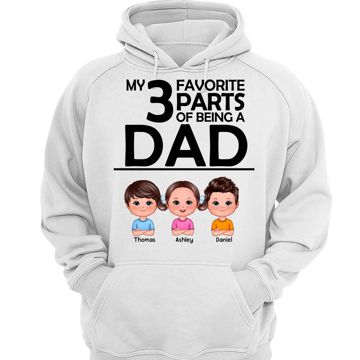 My Favorite Part Of Being A Dad Grandpa Personalized Shirt - Image 3